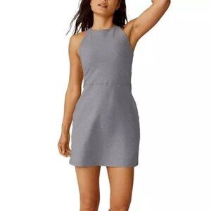 Beyond Yoga Space Dye Refocus Dress Small Cloud Grey Heather Mini Athleisure